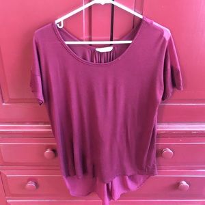 Medium garnet colored shirt